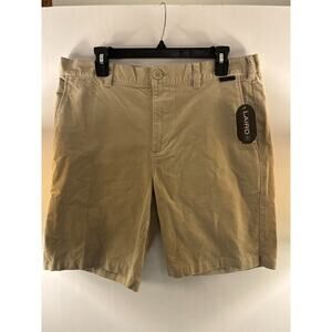 Laird Corduroy Shorts Mens 33 Chino Beige Walking Performance Stretch 9" Inseam